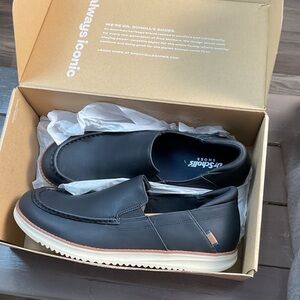 Dr. Scholl's Men's Black and White Slip-On Loafers